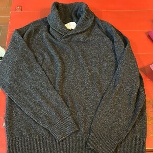 Men's Charcoal Sweater R.V.Y.C WOOL/cashmere sweater XL